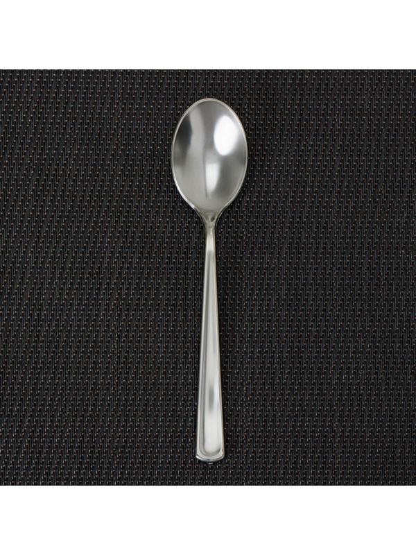 Ложка чайная одноразовая, 12,5 см, цвет серебристый