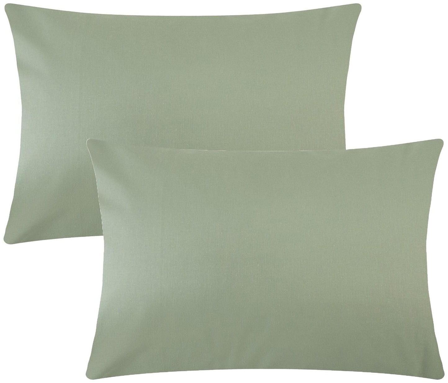 Комплект наволочек Этель 50х70 см - 2шт, тёмно-зелёный, 100% хлопок, поплин