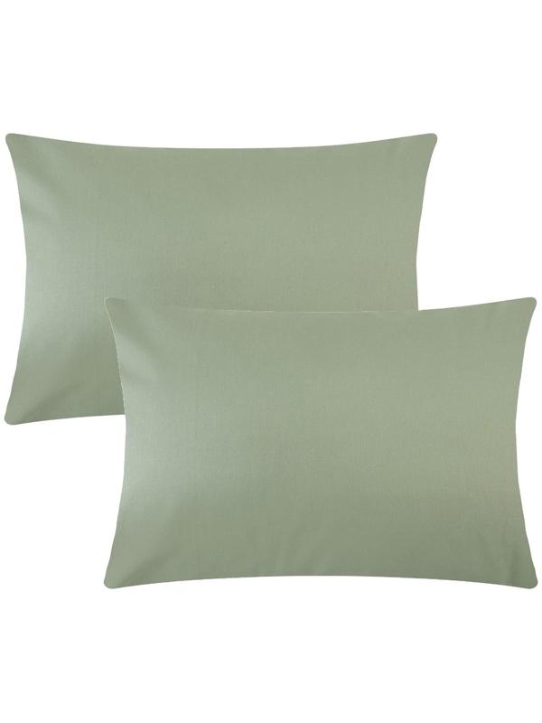 Комплект наволочек Этель 50х70 см - 2шт, тёмно-зелёный, 100% хлопок, поплин