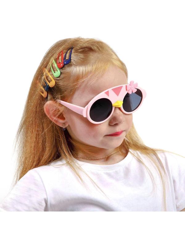 Очки солнцезащитные детские, поляризационные, ширина 13.5 см, дужки гнущиеся  13.5 см