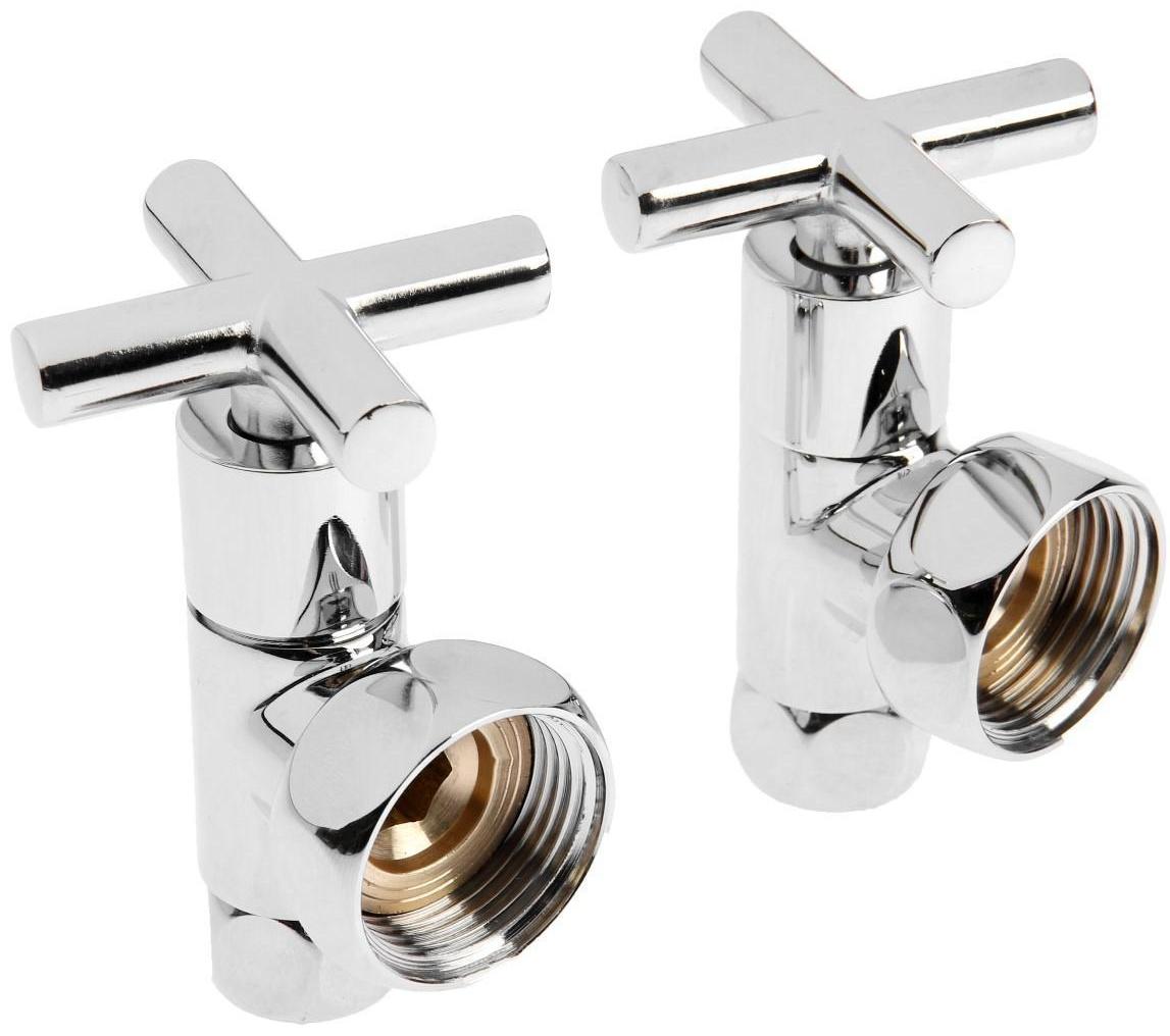 Вентиль угловой для полотенцесушителя TIM KV10-LFF042, вн.1