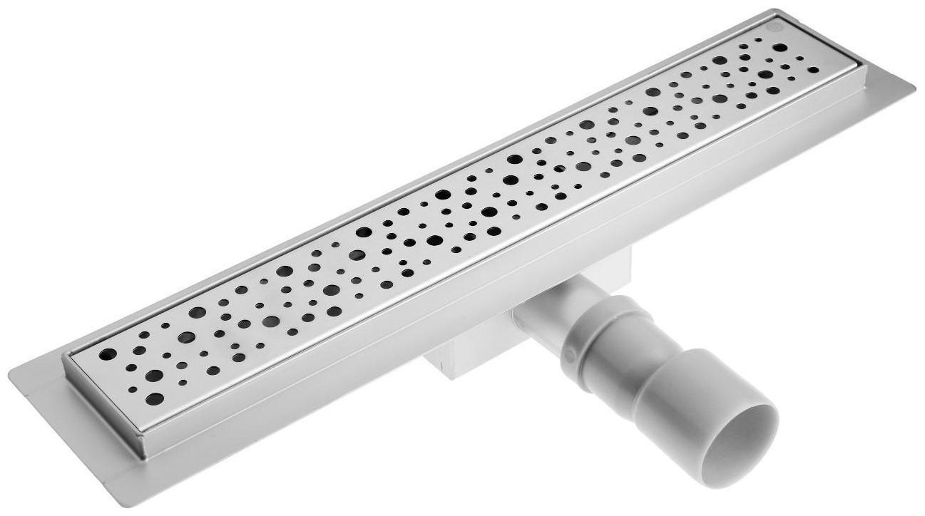 Трап TIM BAD414502, горизонтальный, 70 х 450 мм, гидро+сухая защита от запаха