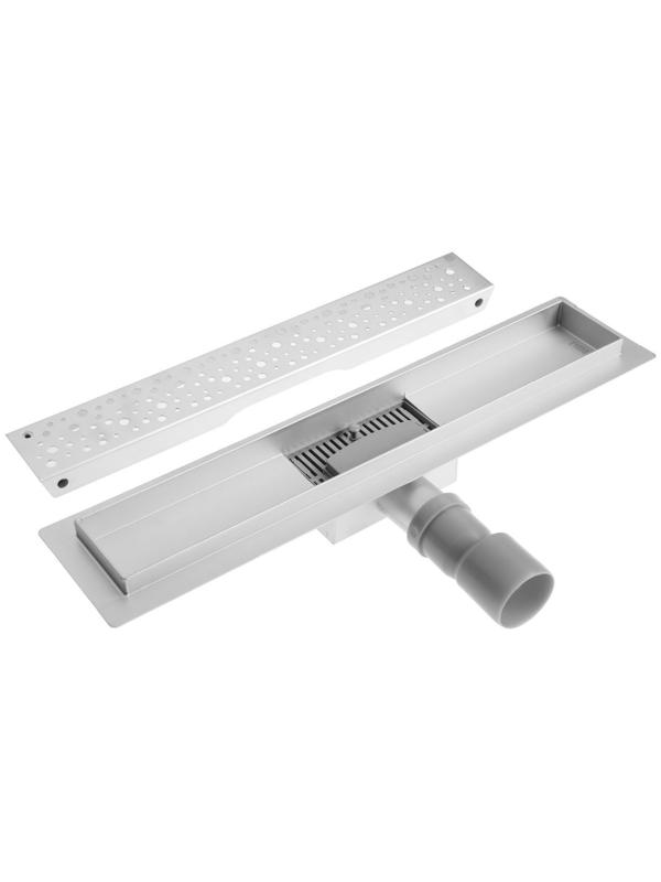 Трап TIM BAD414502, горизонтальный, 70 х 450 мм, гидро+сухая защита от запаха