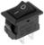 Клавишный выключатель, 250 В, 3 А, ON-OFF, 2c, черный