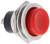 Выключатель-кнопка, 250 В, 2 А, ON-OFF, 2с, d=16,2 мм, без фиксации, металл, красная