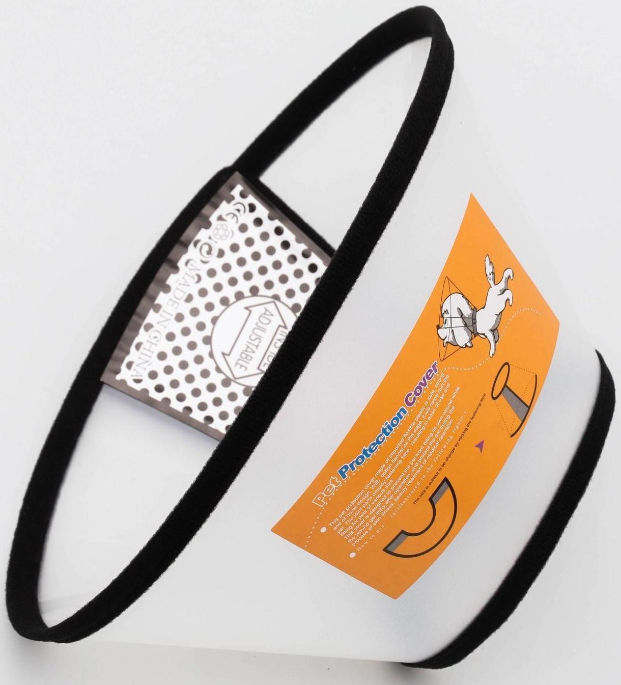 Ветеринарный воротник №3, обхват шеи 30-36 см, высота 13,5 см, чёрный