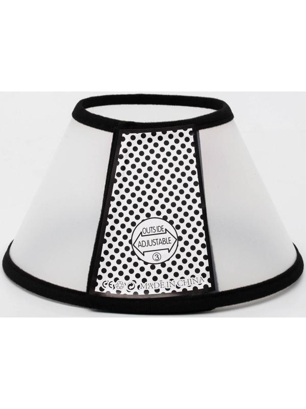 Ветеринарный воротник №3, обхват шеи 30-36 см, высота 13,5 см, чёрный