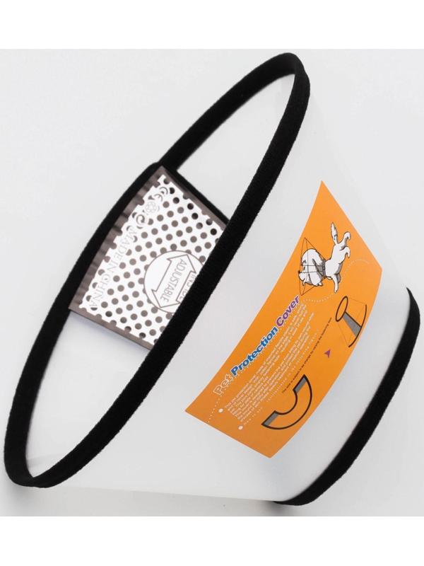 Ветеринарный воротник №3, обхват шеи 30-36 см, высота 13,5 см, чёрный