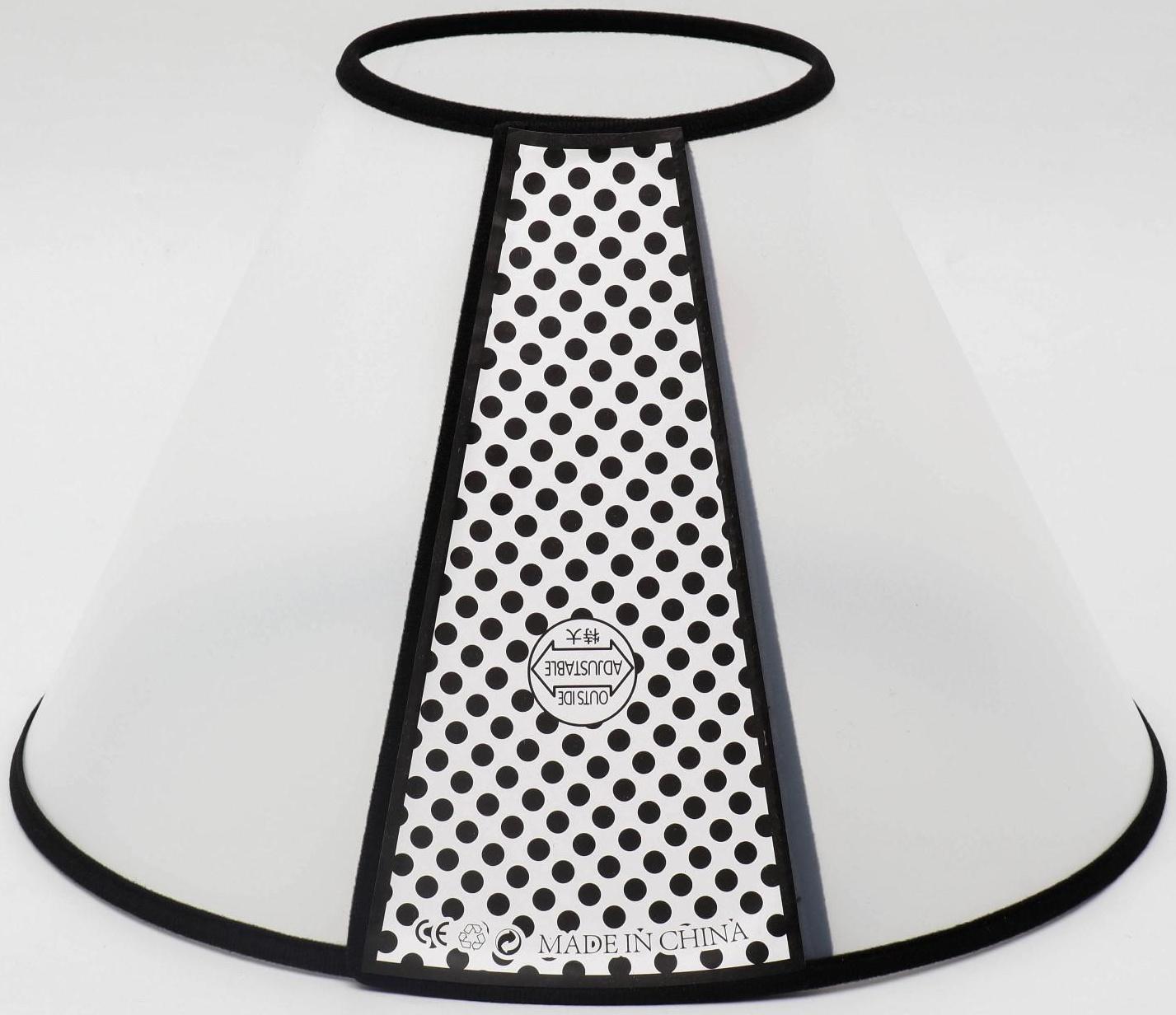 Ветеринарный воротник №0, обхват шеи 47-53 см, высота 28 см, чёрный