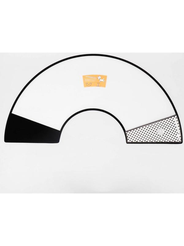 Ветеринарный воротник №0, обхват шеи 47-53 см, высота 28 см, чёрный