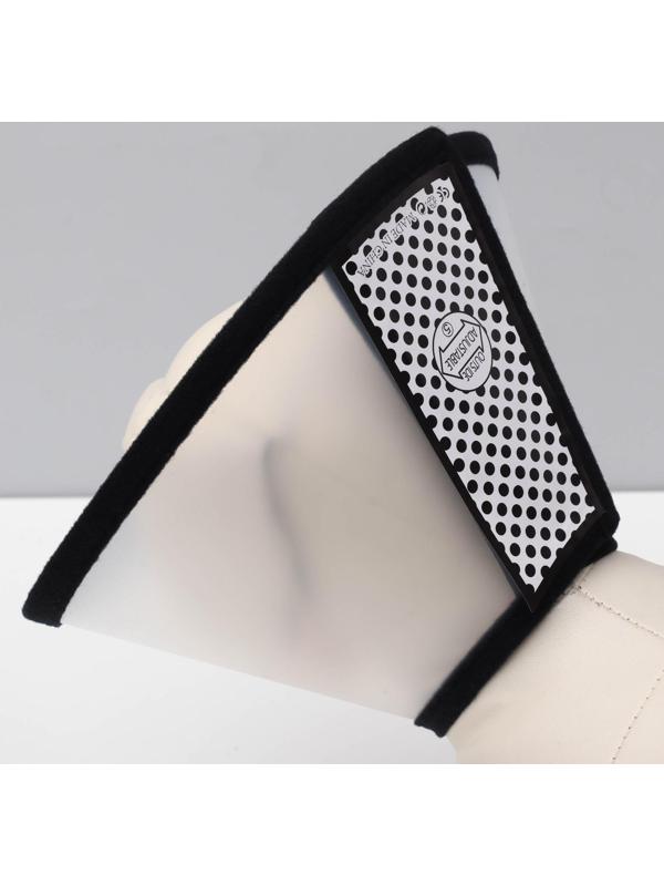 Ветеринарный воротник №0, обхват шеи 47-53 см, высота 28 см, чёрный