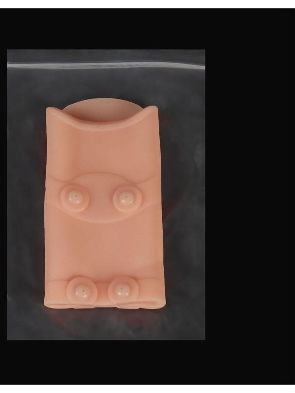 Силиконовый бандаж на голеностоп, с магнитами, 12,5 × 7 см, цвет бежевый