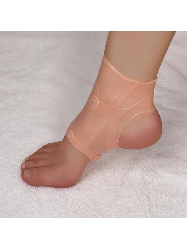 Силиконовый бандаж на голеностоп, с магнитами, 12,5 × 7 см, цвет бежевый