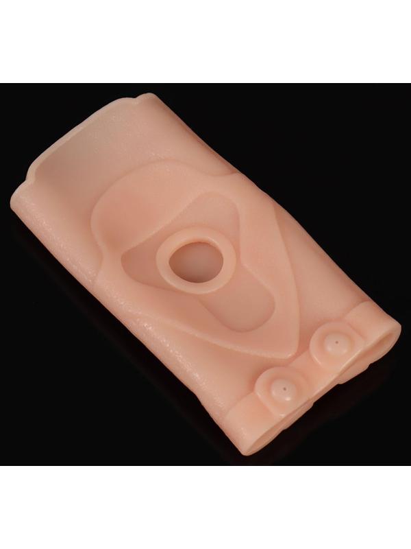 Силиконовый бандаж на голеностоп, с магнитами, 12,5 × 7 см, цвет бежевый