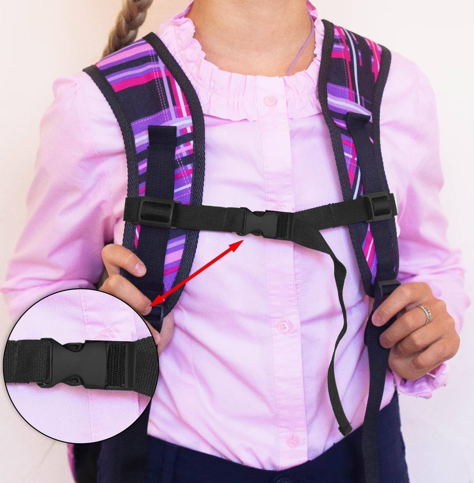 Держатель для лямок рюкзака: фастекс 20 мм, стропа 1 м, цвет чёрный