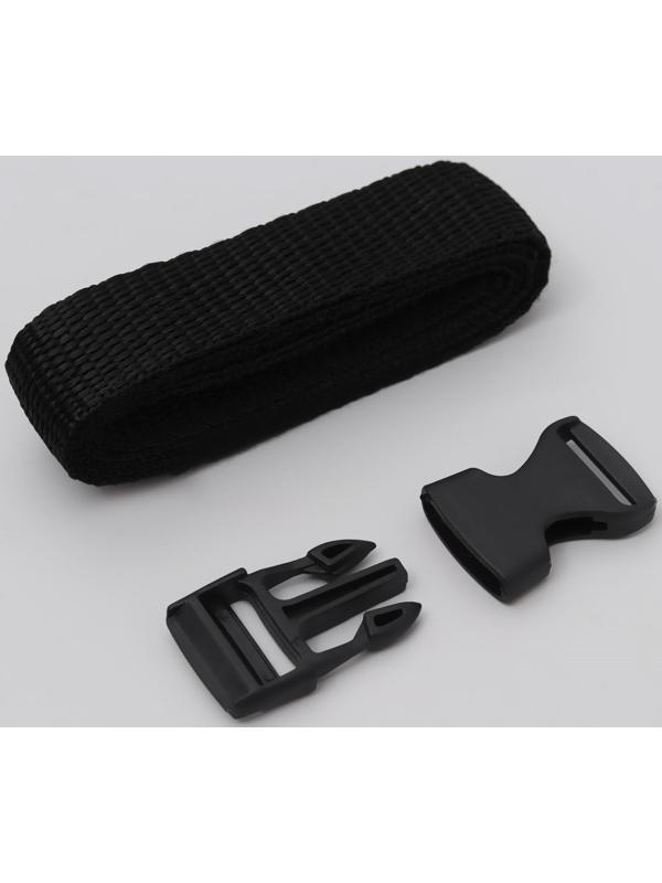 Держатель для лямок рюкзака: фастекс 20 мм, стропа 1 м, цвет чёрный