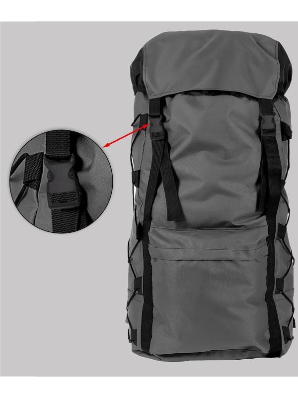 Держатель для лямок рюкзака: фастекс 20 мм, стропа 1 м, цвет чёрный