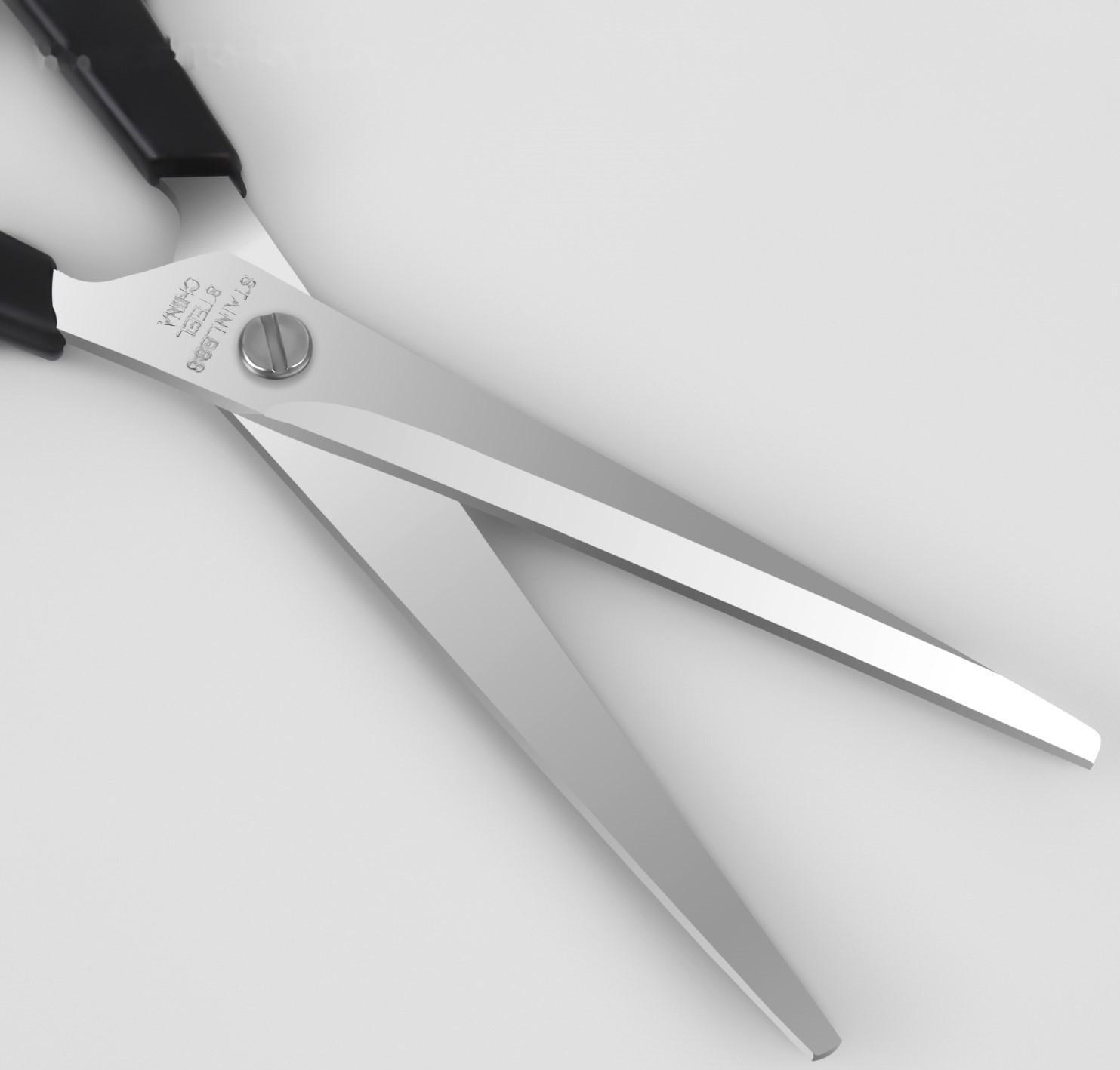 Ножницы парикмахерские с упором, в чехле, лезвие — 7 см, цвет чёрный/серебристый