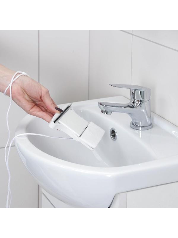 Магнитная щётка для мытья окон с двух сторон Доляна, с водосгоном, на стекло 8-16 мм