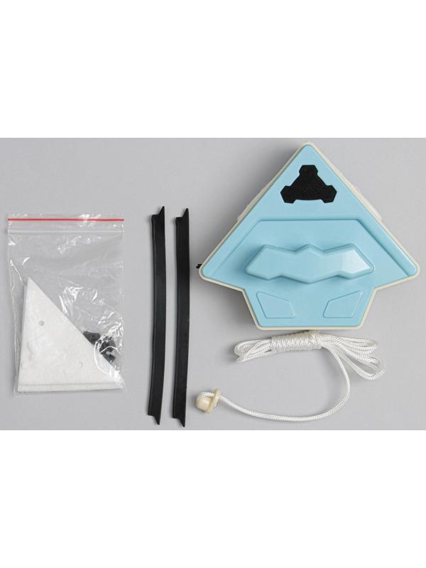 Магнитная щётка для мытья окон с двух сторон Доляна, с водосгоном, на стекло 15-26 мм