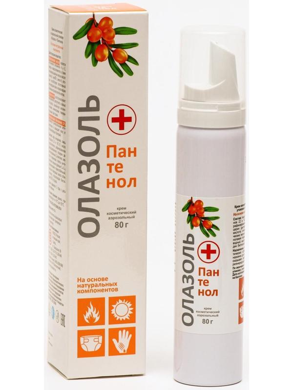 Аэрозоль крем Олазоль+ Пантенол, 80 г