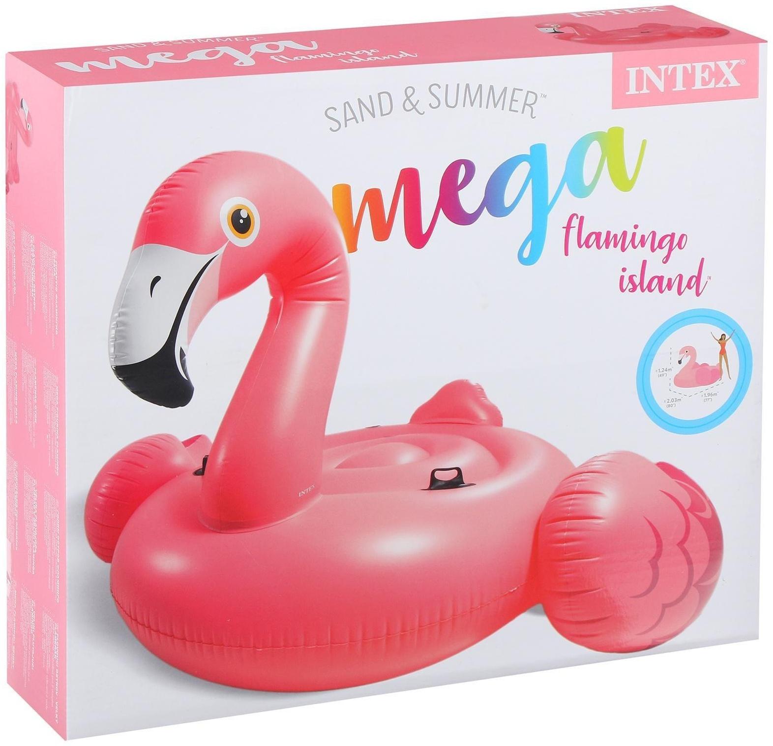 Плот для плавания «Большой Фламинго», 203 х 196 х 124 см, 57288EU INTEX