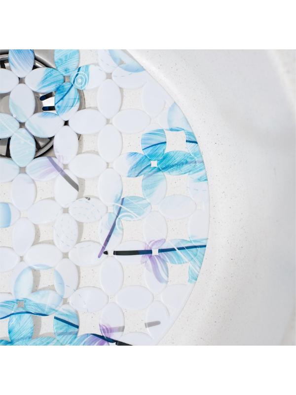 Коврик в раковину Доляна «Пёрышки», 29×29 см