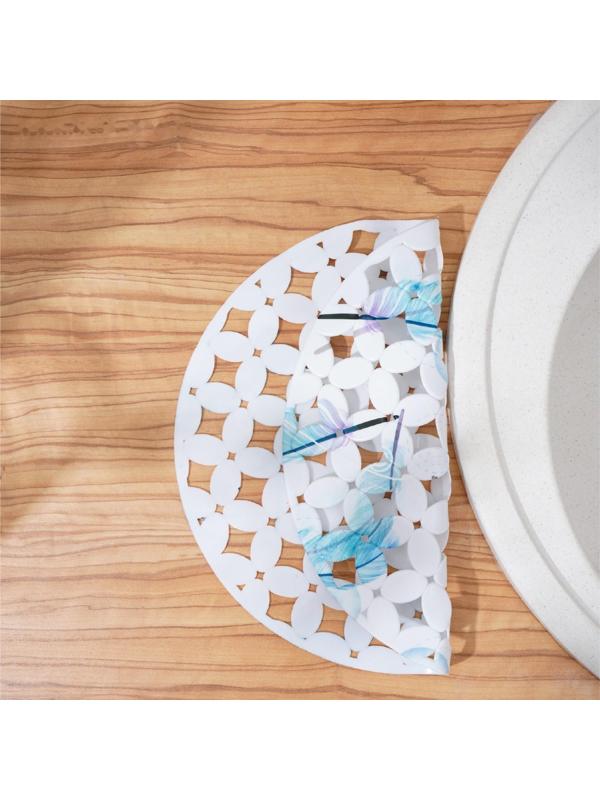 Коврик в раковину Доляна «Пёрышки», 29×29 см