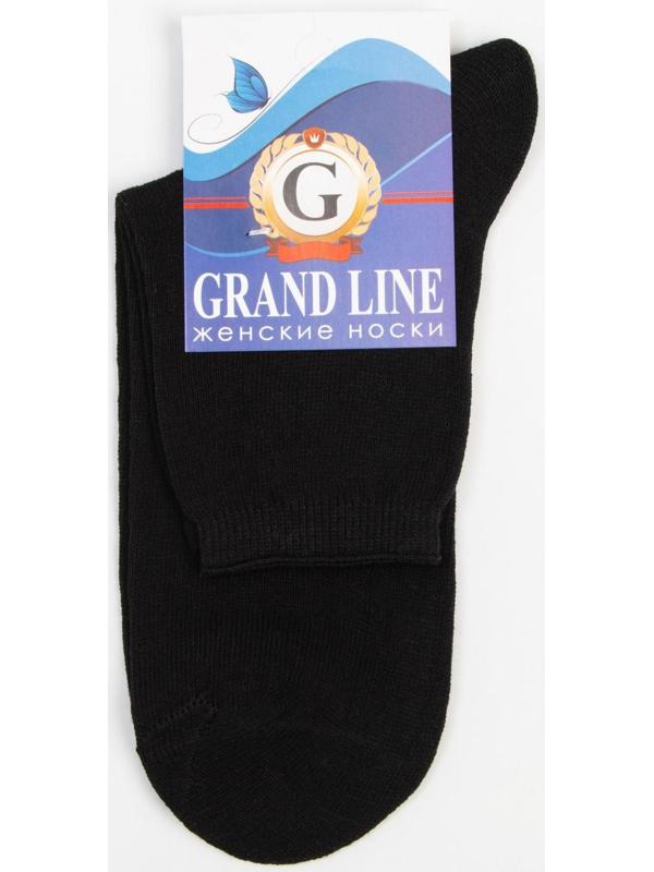 Носки женские, цвет чёрный, размер 23