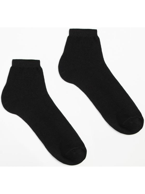 Носки женские, цвет чёрный, размер 23