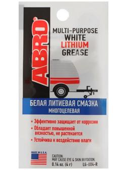 Смазка литиевая многоцелевая белая ABRO, 6 г