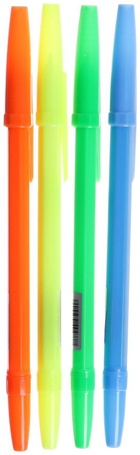 Ручка шариковая 0,7 мм, стержень синий, корпус NEON