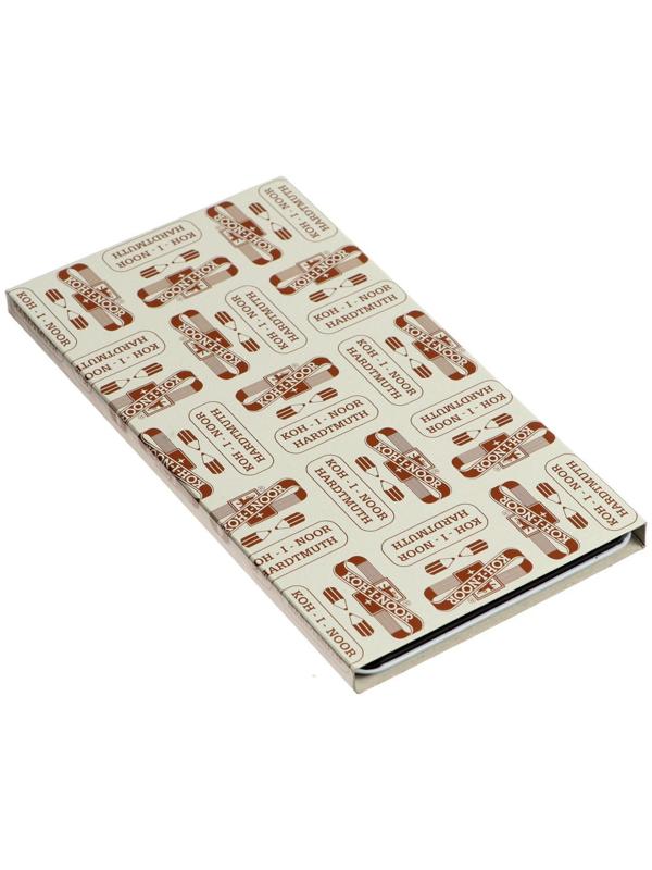 Набор карандашей чернографитных разной твердости 12 штук Koh-I-Noor TOISON D`OR 1902 ART 8B-8H, металлический пенал