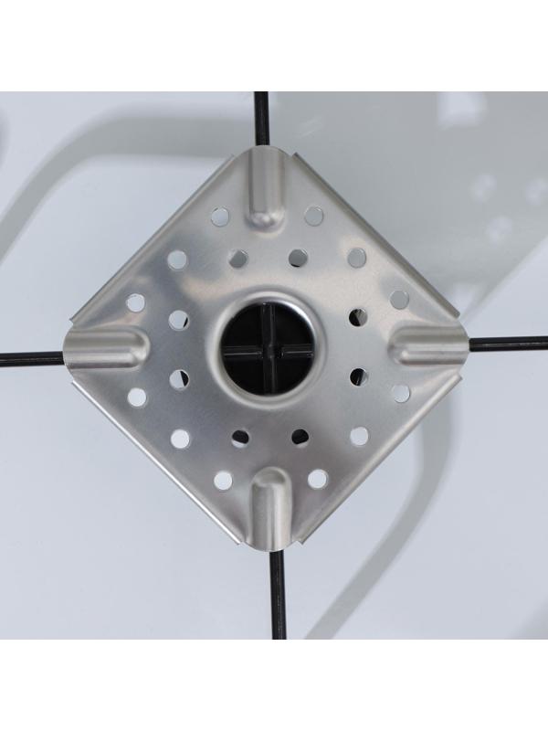 Рассекатель пламени, 9×9 см, цвет серебристый