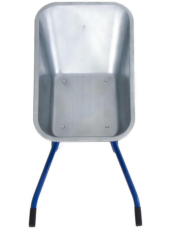 Тачка строительная, двухколёсная: груз/п 200 кг, объём 100 л, синие ручки