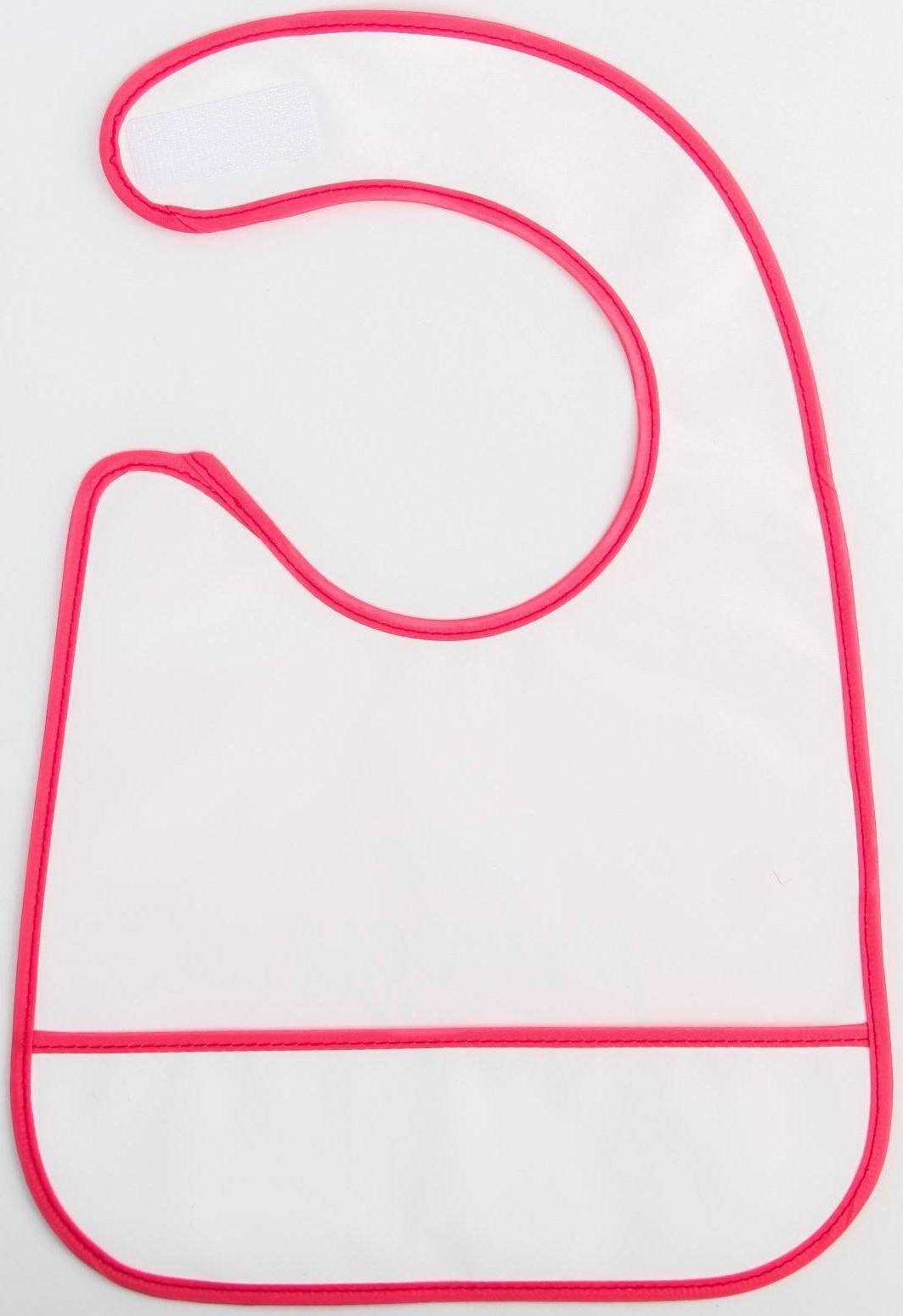 Нагрудник для кормления «Little princess» непромокаемый на липучке, с карманом