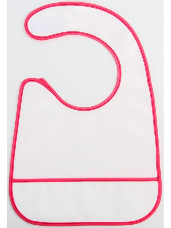 Нагрудник для кормления «Little princess» непромокаемый на липучке, с карманом