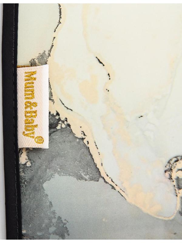 Нагрудник для кормления «Gold baby» непромокаемый на липучке, с карманом