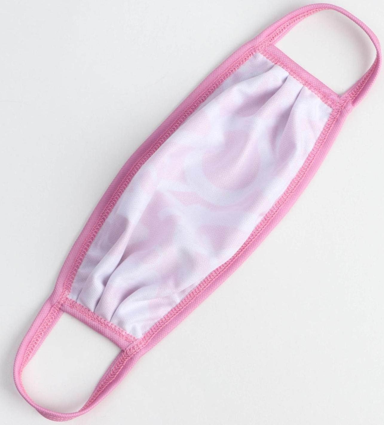 Маска защитная текстильная «Буквы», многоразовая