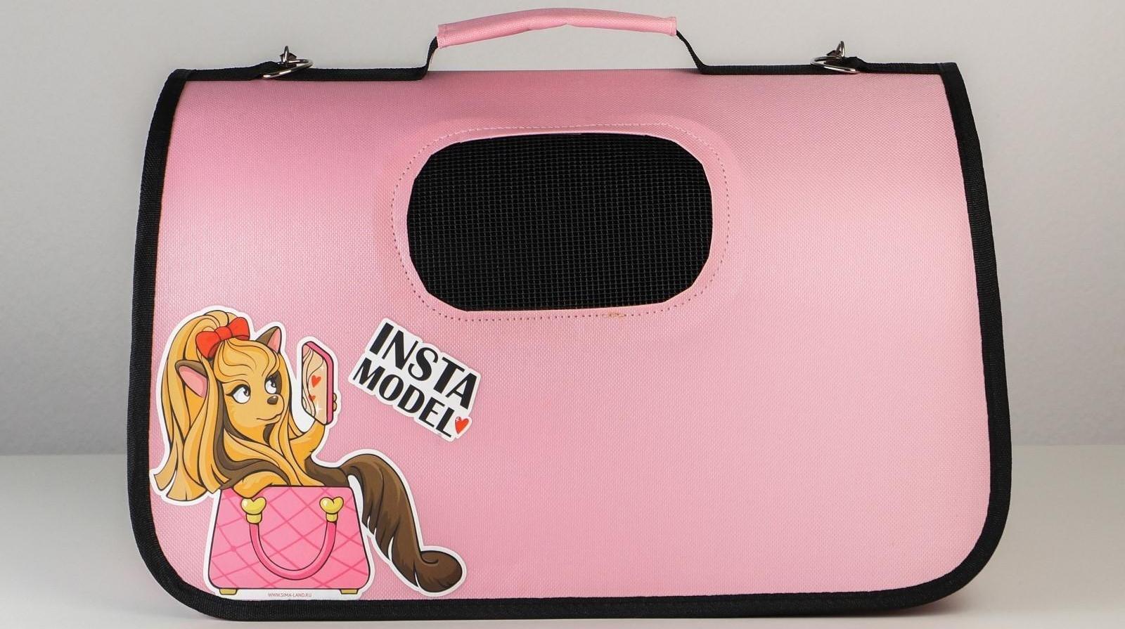 Сумка - переноска раскладная, каркасная Insta model 43x20x27 см