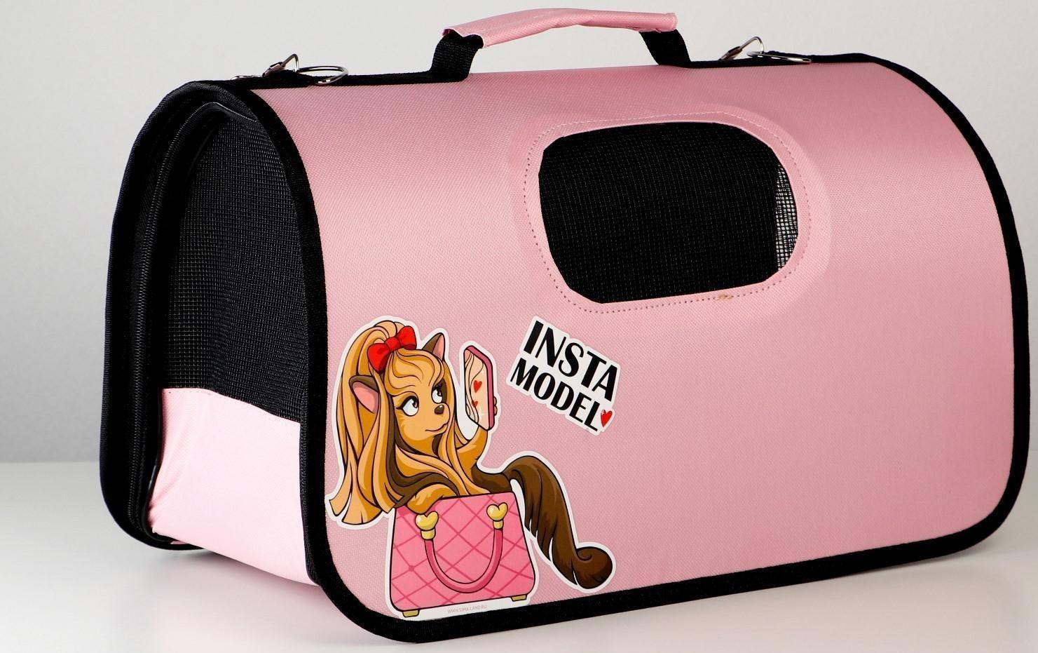 Сумка - переноска раскладная, каркасная Insta model 43x20x27 см