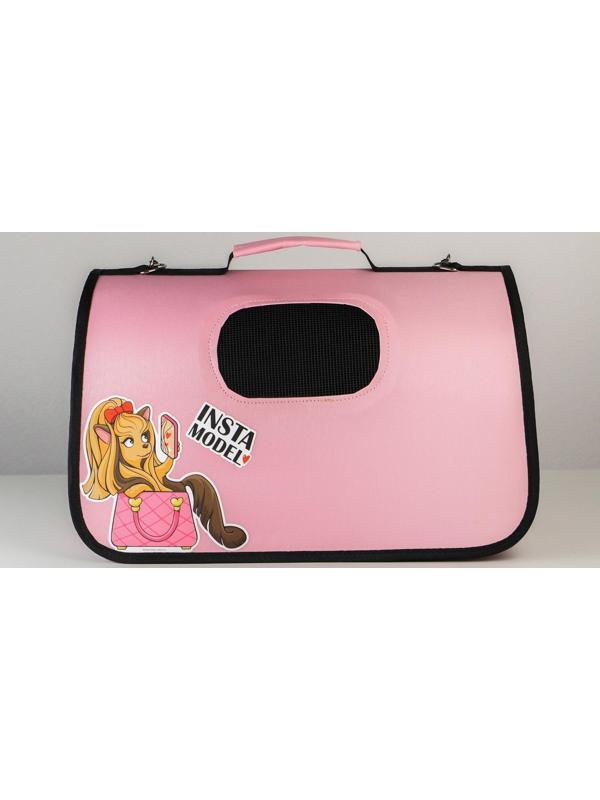 Сумка - переноска раскладная, каркасная Insta model 43x20x27 см