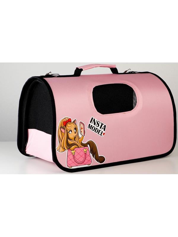 Сумка - переноска раскладная, каркасная Insta model 43x20x27 см