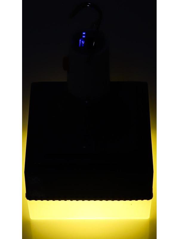 Фонарь кемпинговый аккумуляторный 10 Вт, 2х1200 мАч, USB 5 В, 4 режима