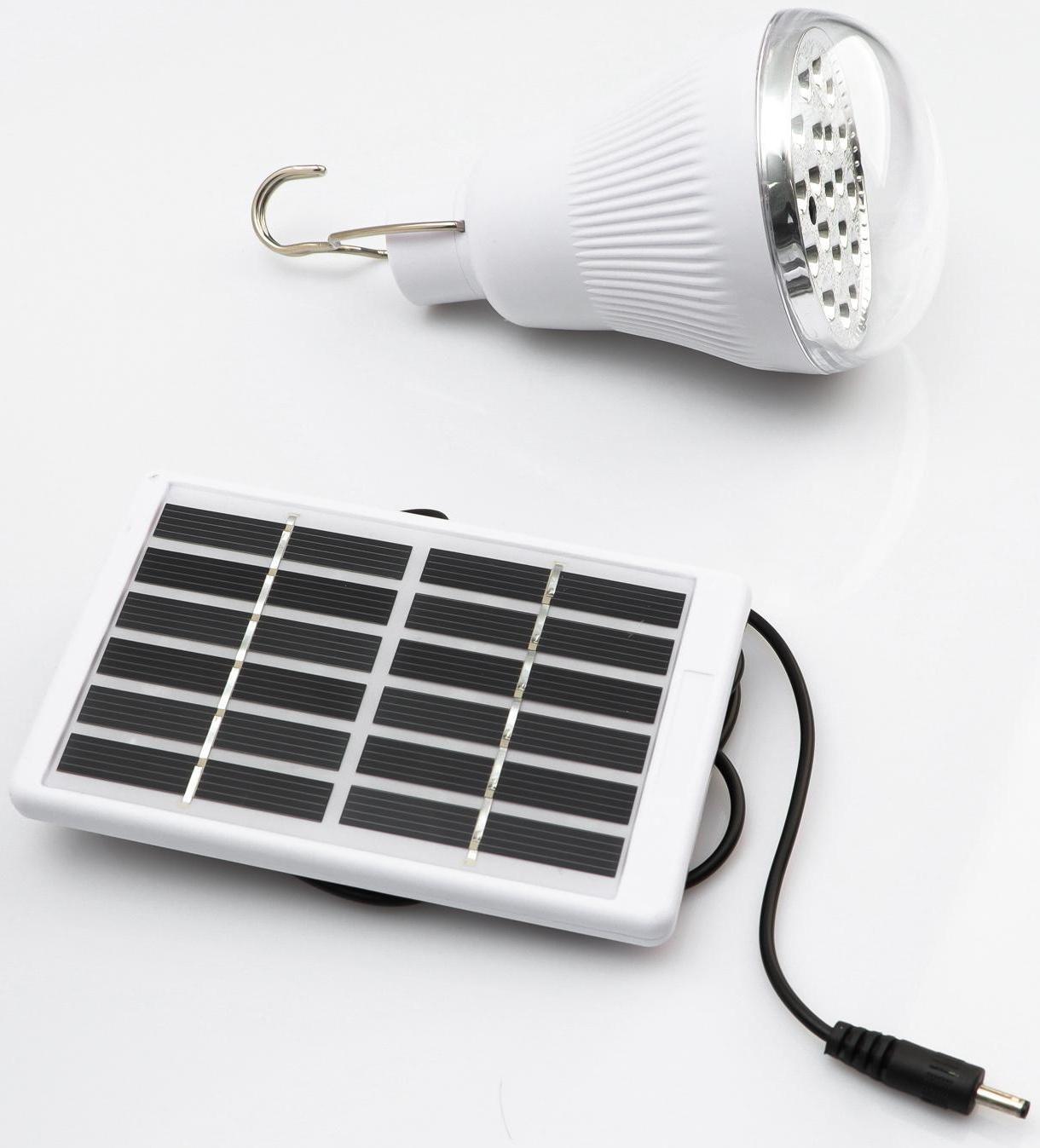 Фонарь кемпинговый аккумуляторный, 10 Вт, 20 LED, 1000 мАч, 12 х 7.5 см, солнечная батарея