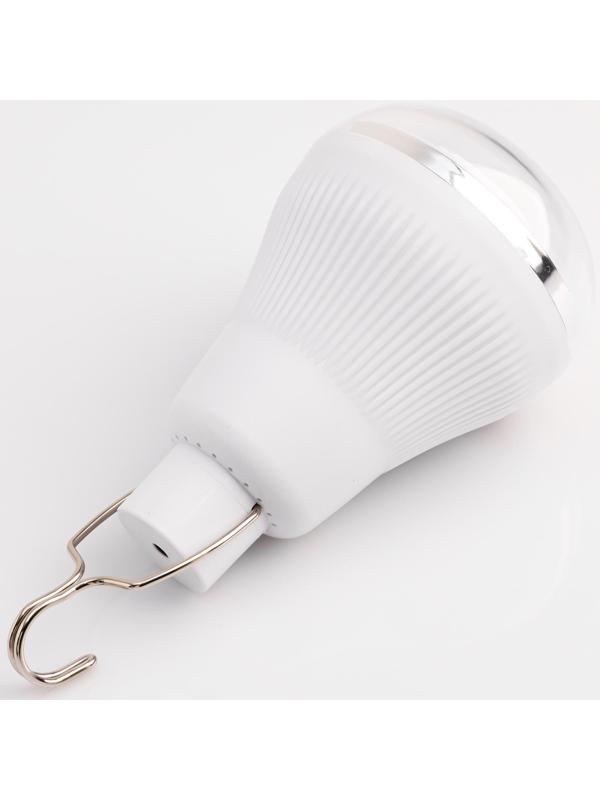 Фонарь кемпинговый аккумуляторный, 10 Вт, 20 LED, 1000 мАч, 12 х 7.5 см, солнечная батарея