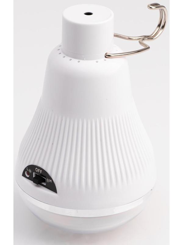 Фонарь кемпинговый аккумуляторный, 10 Вт, 20 LED, 1000 мАч, 12 х 7.5 см, солнечная батарея