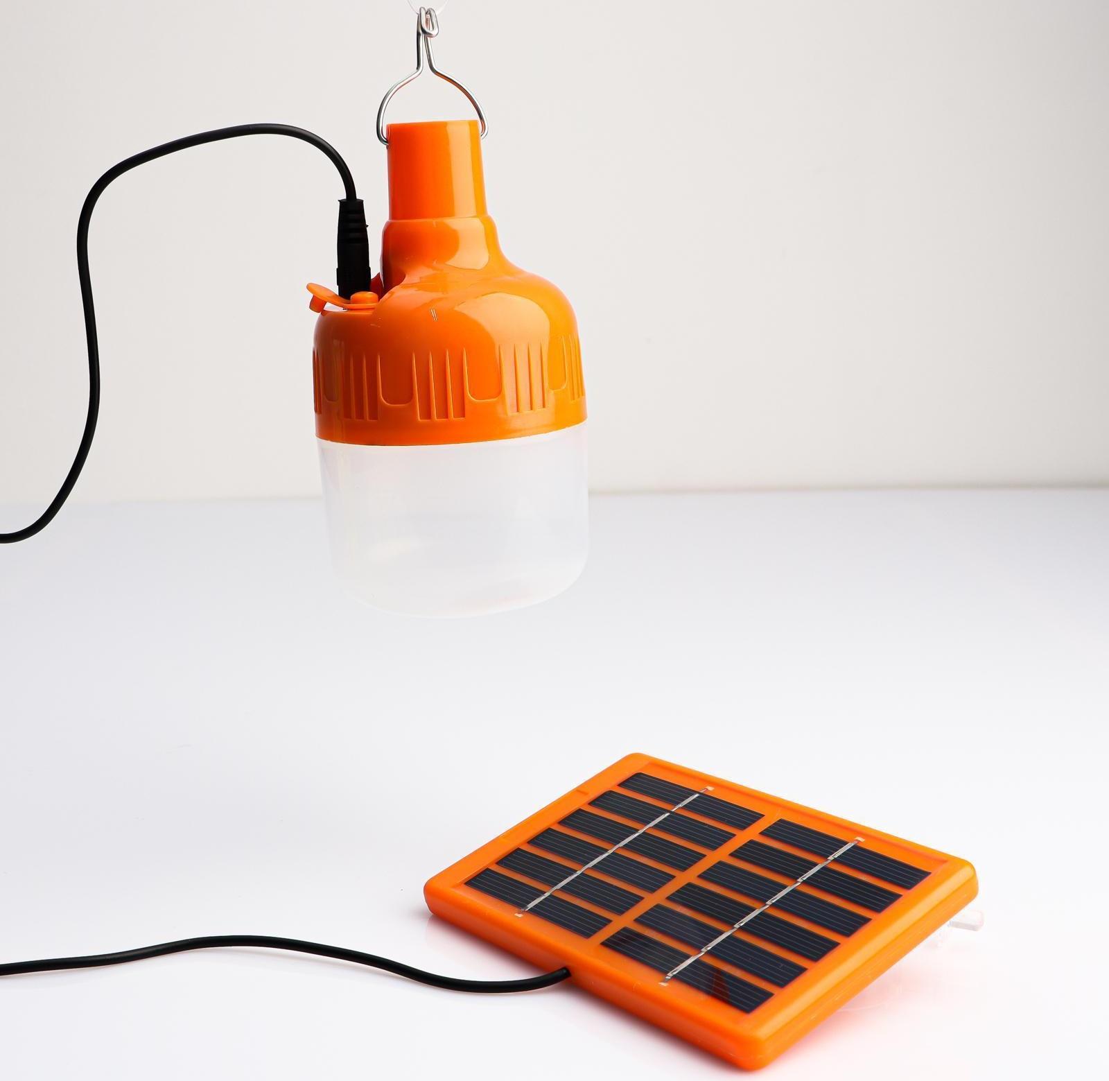 Фонарь кемпинговый аккумуляторный, 10 Вт, 10  LED, 500 мАч, солнечная батарея