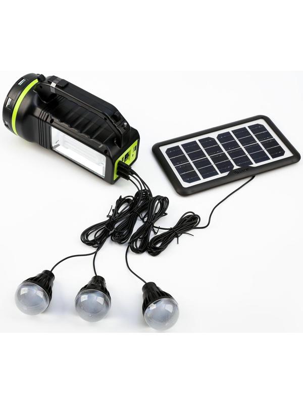 Фонарь кемпинговый аккумуляторный, с лампочками,10 вт, 9000 мАч, солнечная батарея, USB