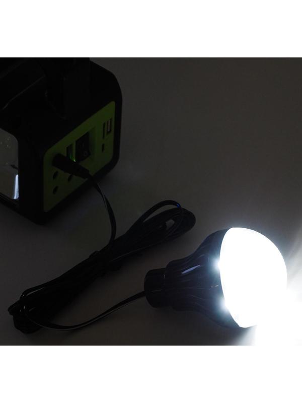 Фонарь кемпинговый аккумуляторный, с лампочками,10 вт, 9000 мАч, солнечная батарея, USB